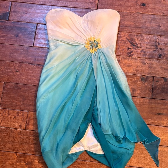 NWT La Femme Dancing with the Stars inspired 100% silk gorgeous dress! Sz 0 - Picture 1 of 11